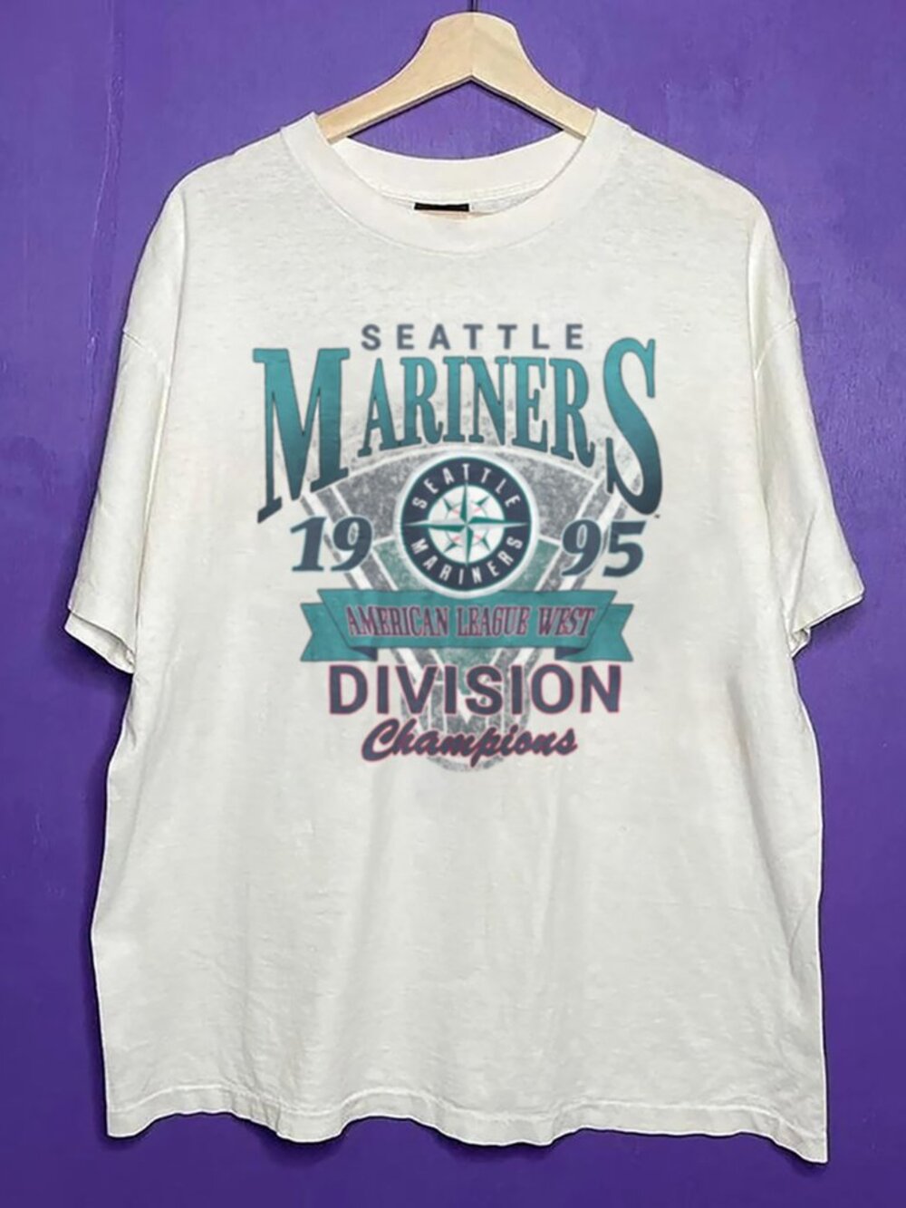 Vintage Seattle Mariners 1995 Champions Baseball Shirt Retro MLB Men Women Shirt